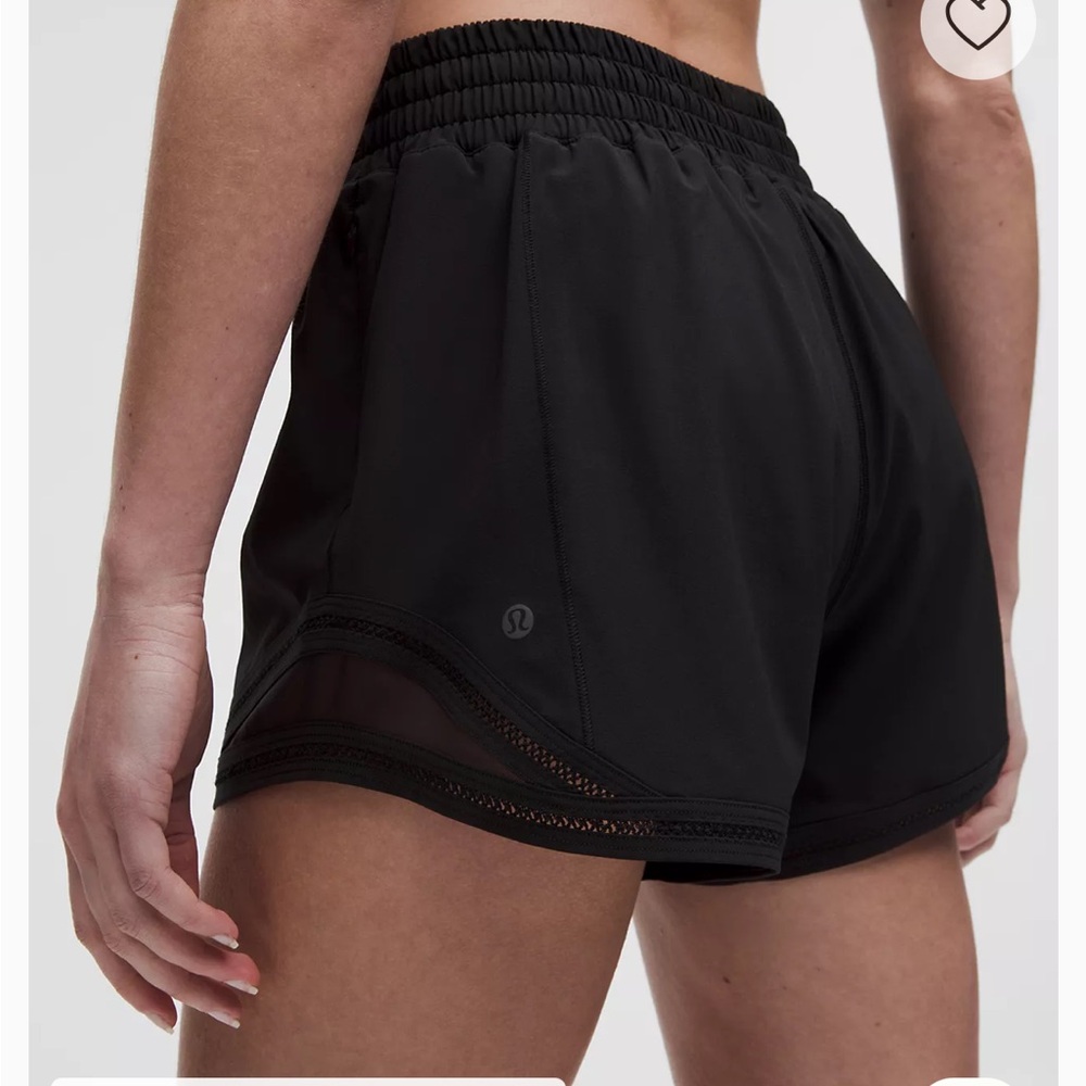 Lululemon Athletica Black Elastic Waist Shorts: size 12 tall